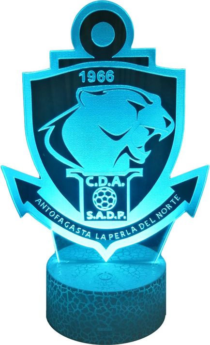 Lámpara ilusión Equipo Antofagasta 7 Colores Led-0
