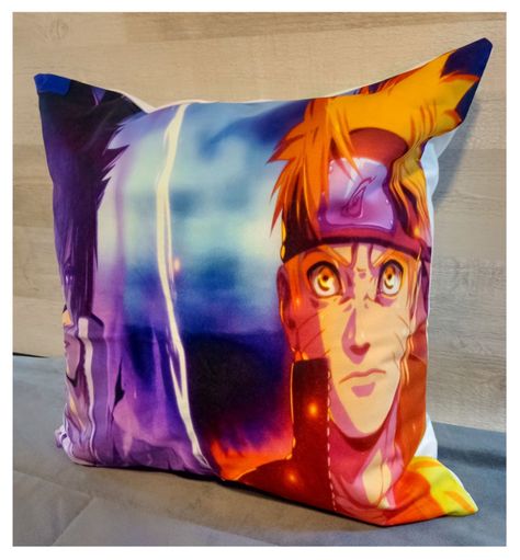 Cojín Felpa 45x45 cm Sasuke y Naruto Extra Suave -2