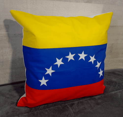 Cojín Felpa 45x45 cm De La Bandera De Venezuela Extra Suave -1