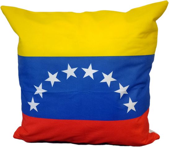 Cojín Felpa 45x45 cm De La Bandera De Venezuela Extra Suave -0