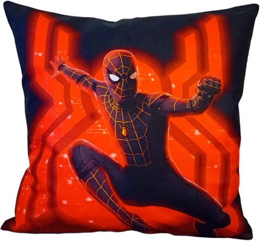 Cojín Felpa 45x45 cm De Spiderman Telaraña Extra Suave Hombre Araña-0