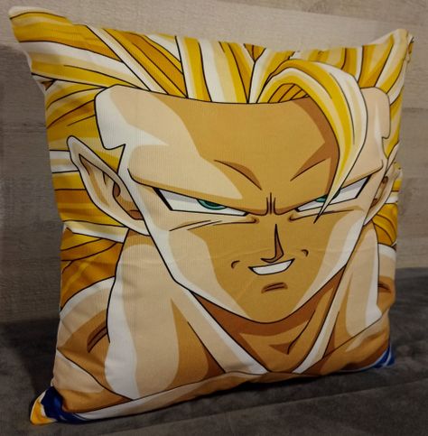 Cojín Felpa 45x45 cm de Goku Fase 3 Extra Suave -1