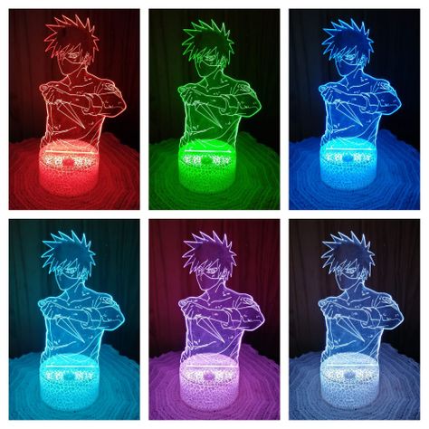 Lámpara ilusión 3D Kakashi 7 Colores Led-1