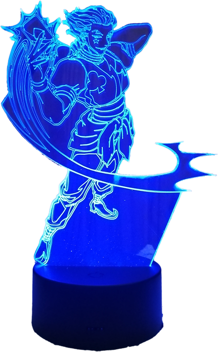 Lámpara ilusión 3D Hisoka Hunter x Hunter 7 Colores Led-0