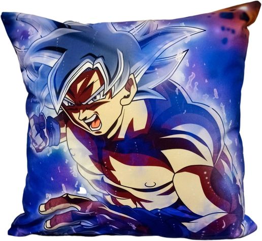 Cojín Felpa 45x45 cm Goku Ultra Instinto Pelea Extra Suave -0