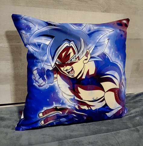 Cojín Felpa 45x45 cm Goku Ultra Instinto Pelea Extra Suave -3