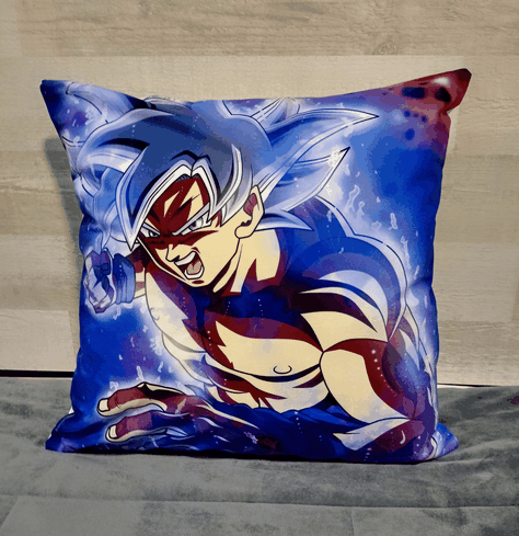 Cojín Felpa 45x45 cm Goku Ultra Instinto Pelea Extra Suave -2