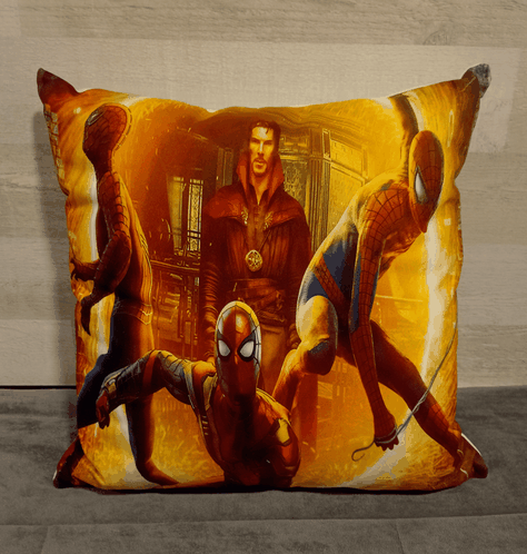 Cojín Felpa 45x45 cm De Hombre Araña Multiverso Spiderman Extra Suave -3