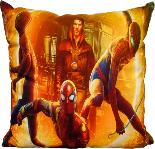 Cojín Felpa 45x45 cm De Hombre Araña Multiverso Spiderman Extra Suave -0