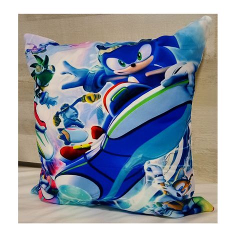 Cojín Felpa 45x45 cm De Soni Personajes Extra Suave Sonic-2