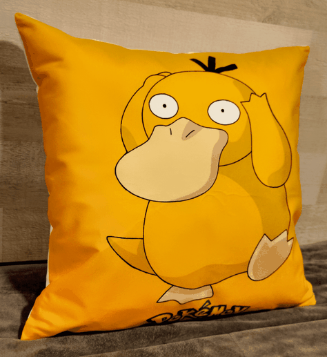 Cojín Felpa 45x45 cm Psyduck Extra Suave -2