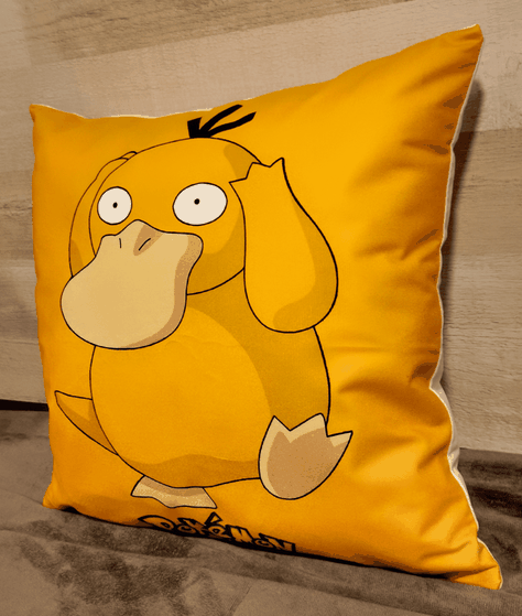 Cojín Felpa 45x45 cm Psyduck Extra Suave -4