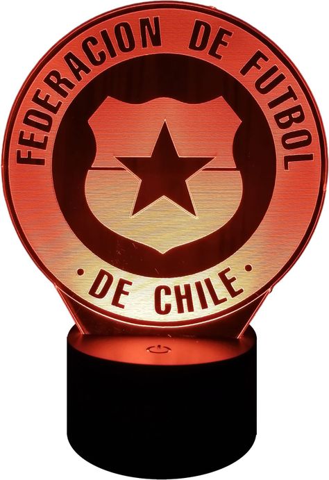 Lámpara ilusión 3D Chile 7 Colores Led-0