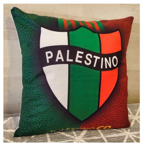 Cojín Felpa 45x45 cm De Palestino Chile Extra Suave -1