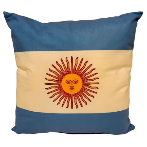 Cojín Almohada 45x45 Cm De La Bandera de Argentina Extra Suave -0