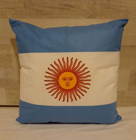 Cojín Almohada 45x45 Cm De La Bandera de Argentina Extra Suave -2