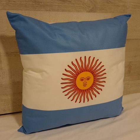 Cojín Almohada 45x45 Cm De La Bandera de Argentina Extra Suave -3
