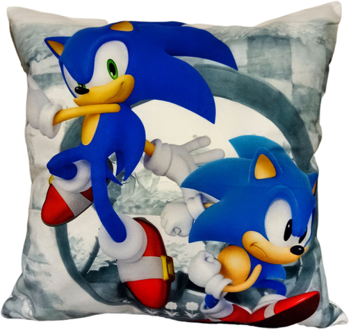 Cojín Felpa 45x45 cm Soni Cuadritos Extra Suave Sonic-0