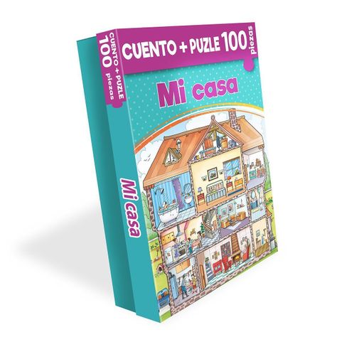 CUENTO + PUZLE MI CASA (100 PIEZAS)-0