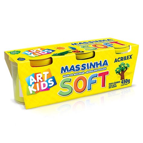 MASA DE MODELAR SOFT 3 COLORES 450 GRS-0