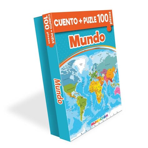 CUENTO + PUZLE MUNDO (100 PIEZAS)-0