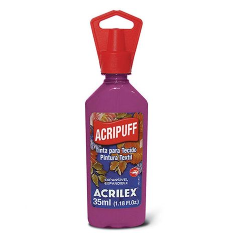 PINTURA DE GENERO CON EXPANSIÓN ACRIPUFF 35 ML Acripuff 4812 Rojo Vivo 541-22
