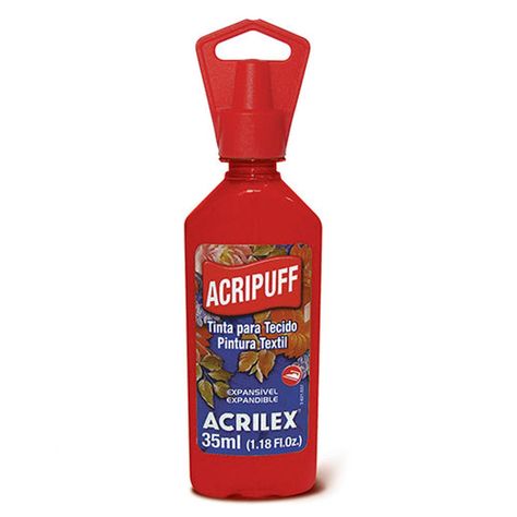 PINTURA DE GENERO CON EXPANSIÓN ACRIPUFF 35 ML Acripuff 4812 Rojo Vivo 541-13