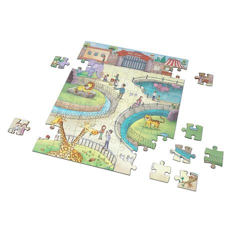 CUENTO + PUZLE MI ZOO (100 PIEZAS)-2