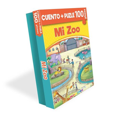CUENTO + PUZLE MI ZOO (100 PIEZAS)-0