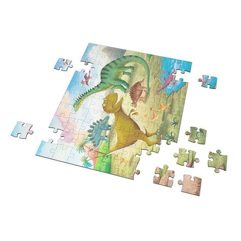CUENTO + PUZLE DINOSAURIO (100 PIEZAS)-1