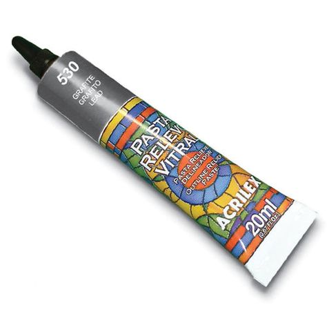 PASTA RELIEVE VITRAL 20 ML Pasta Relieve 8220 Negro 520-1