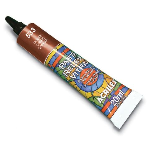 PASTA RELIEVE VITRAL 20 ML Pasta Relieve 8220 Negro 520-4