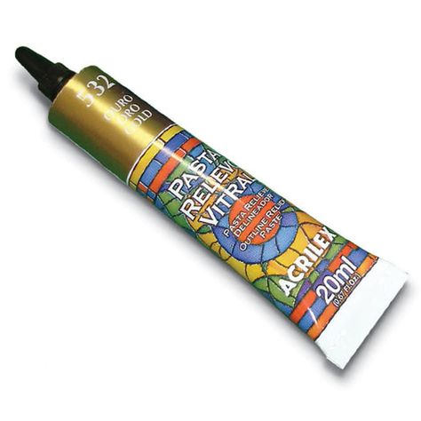PASTA RELIEVE VITRAL 20 ML Pasta Relieve 8220 Negro 520-5