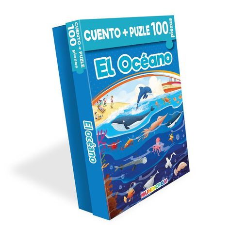 CUENTO + PUZLE EL OCÉANO (100 PIEZAS)-0