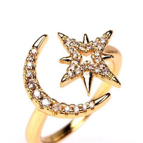 Anillo Glamour  Luna Estrella-1