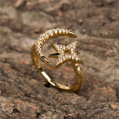 Anillo Glamour  Luna Estrella-3