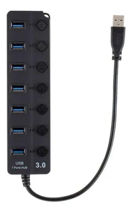  HUB USB 3.0 7 PUERTOS IRM 5GBPS INDICADOR DE LUZ -1
