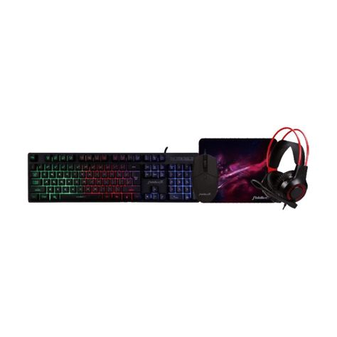  KIT GAMER FIDDLER TECLADO + MOUSE + MOUSE PAD Y AUDIFONOS FD-IMC406-0