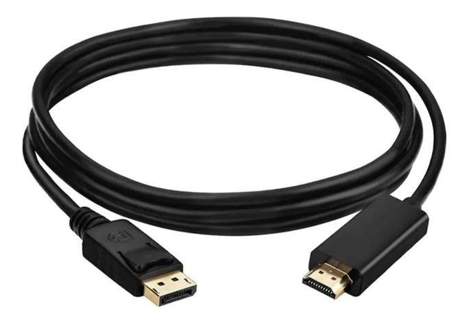 CABLE DE DISPLAY PORT A HDMI 1.8 METROS NEGRO -0
