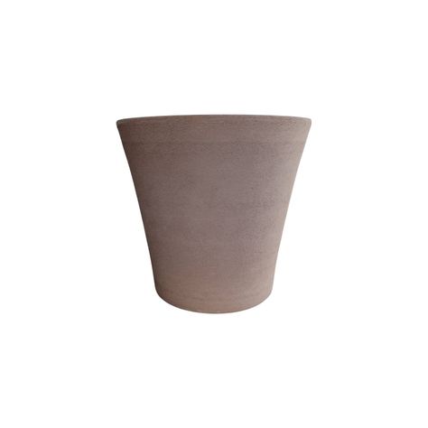 Maceta Primitivo Cónica 31cm Grafito Deroma-0