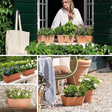 Jardinera Rectangular GARDA 42cm Terrarcilla Deroma-3
