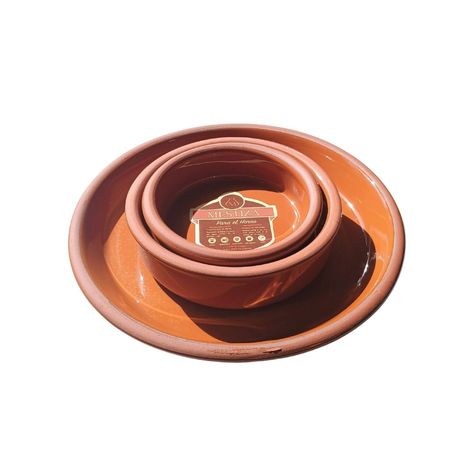 Set Cazuelas Sin Asa con Plato Pura Miel Mestiza-1