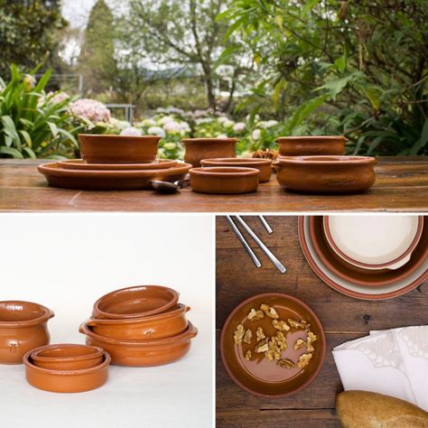Set Cazuelas Sin Asa con Plato Pura Miel Mestiza-3