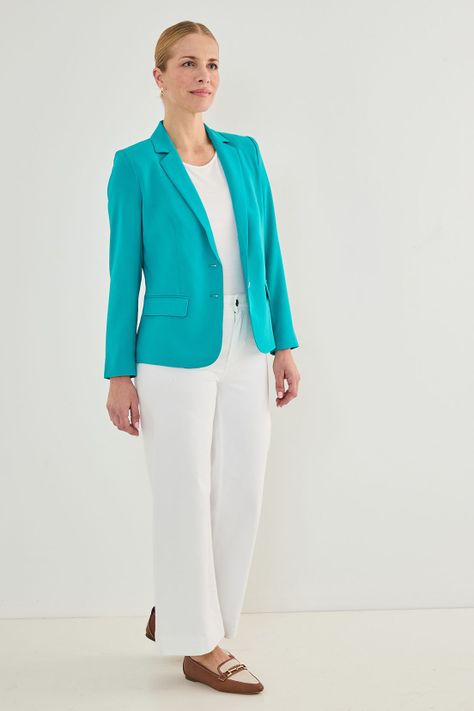 Blazer Dos Botones Verde Ma Griffe 16002125050217-2