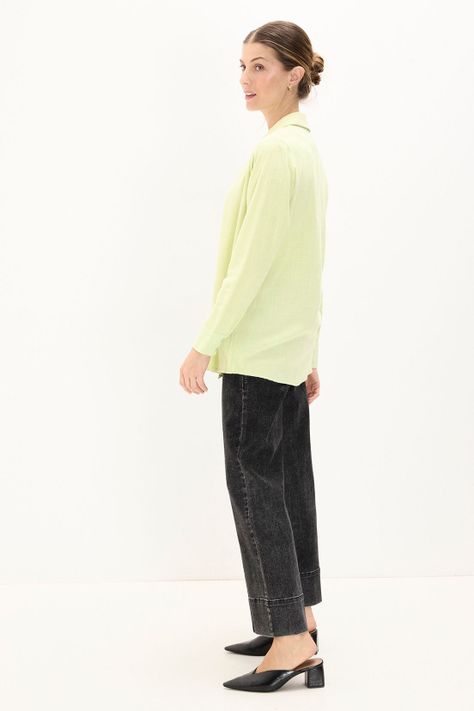 Blusa Lisa Verde Ma Griffe 14004224025137-3