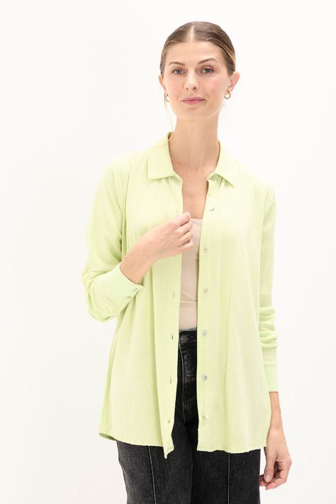 Blusa Lisa Verde Ma Griffe 14004224025137-0