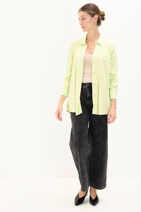 Blusa Lisa Verde Ma Griffe 14004224025137-2