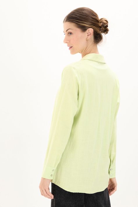 Blusa Lisa Verde Ma Griffe 14004224025137-4