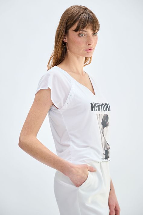Polera Estampada Blanco Ash 14604224001101-2