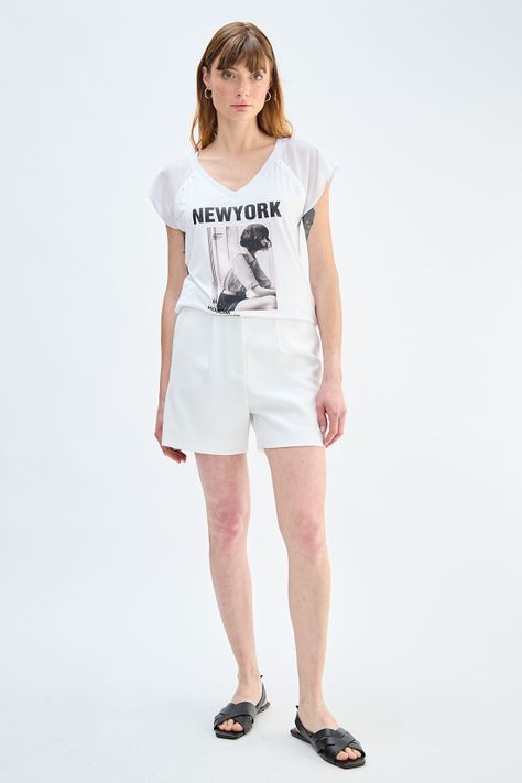 Polera Estampada Blanco Ash 14604224001101-4